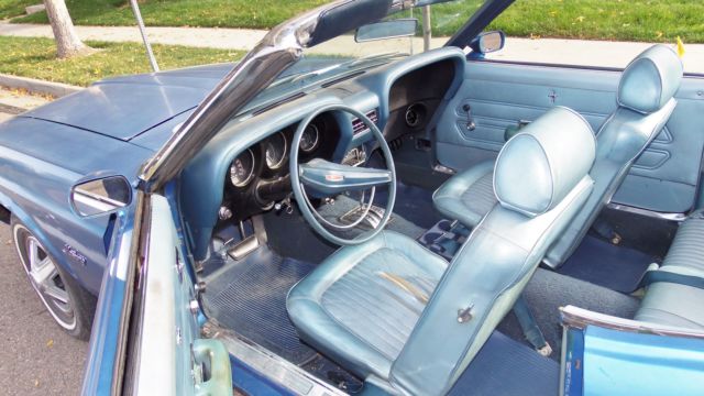 1969 Acapulco Blue Ford Mustang Convertible