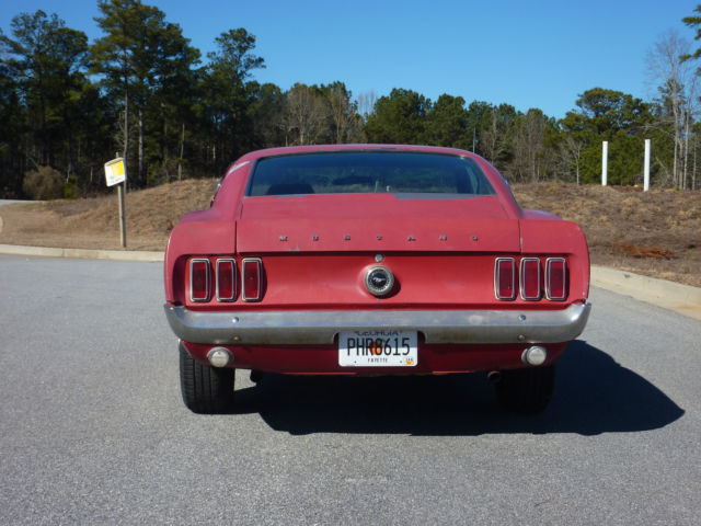 1969 Red Ford Mustang Fastback