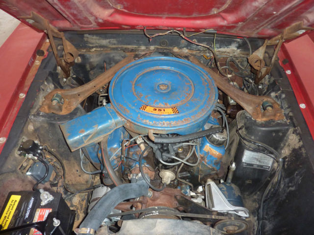 1969 Red Ford Mustang Fastback