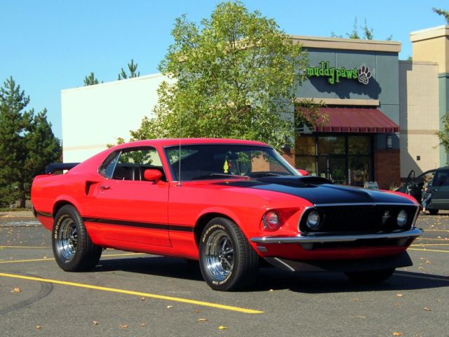 1969 Red Ford Mustang Fastback