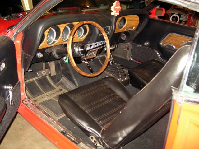 1969 Red Ford Mustang Fastback