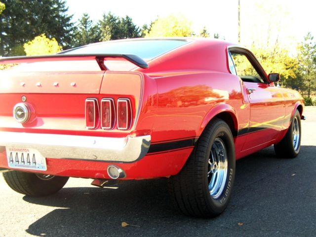 1969 Red Ford Mustang Fastback