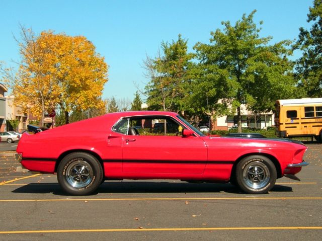 1969 Red Ford Mustang Fastback