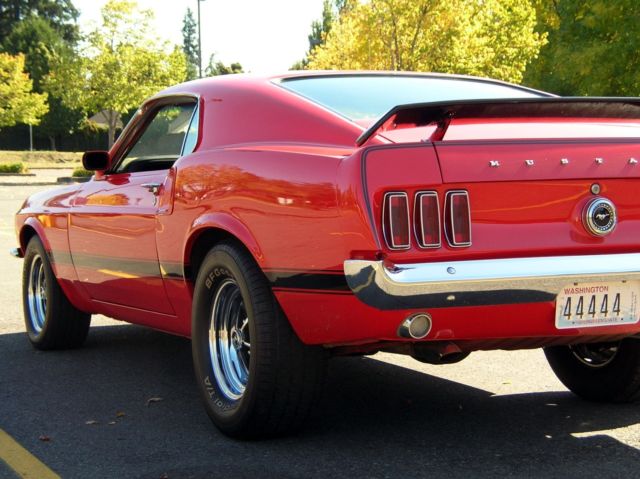 1969 Red Ford Mustang Fastback