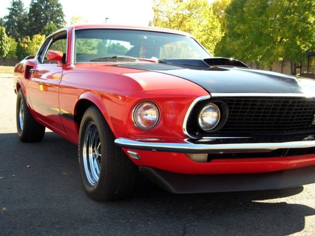 1969 Red Ford Mustang Fastback