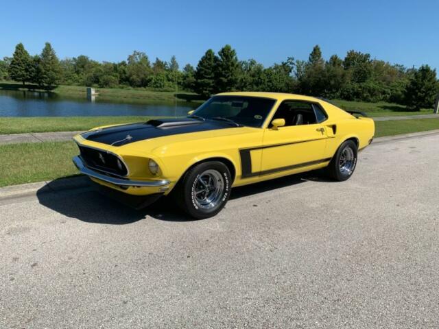 1969 Yellow Ford Mustang Fastback