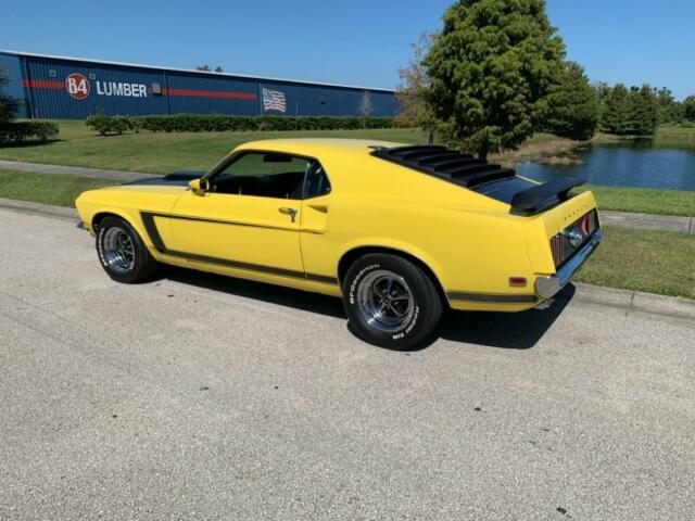 1969 Yellow Ford Mustang Fastback