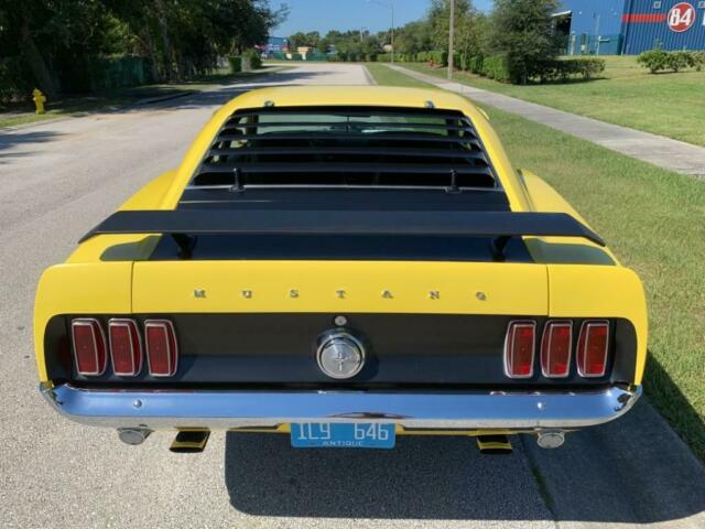 1969 Yellow Ford Mustang Fastback