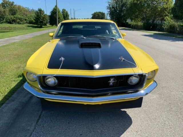 1969 Yellow Ford Mustang Fastback