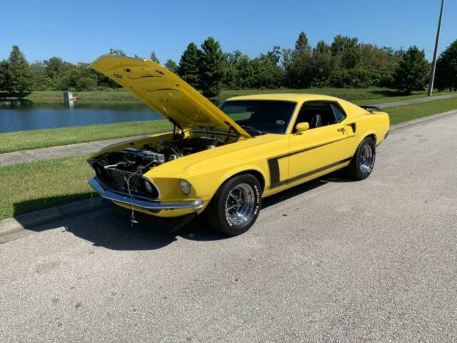 1969 Yellow Ford Mustang Fastback