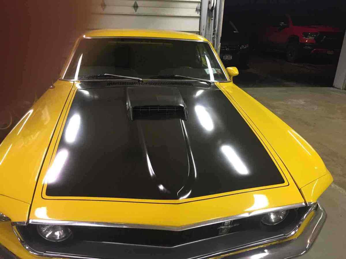 1969 Yellow Ford Mustang fastback