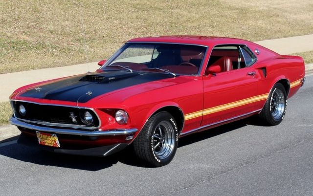 1969 Red Ford Mustang --
