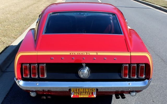 1969 Red Ford Mustang --