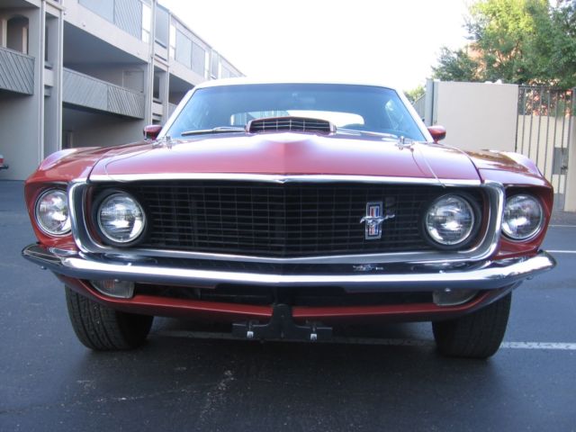 1969 Burgundy Ford Mustang Coupe