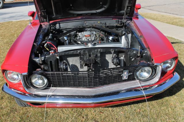 1969 Red Ford Mustang Coupe