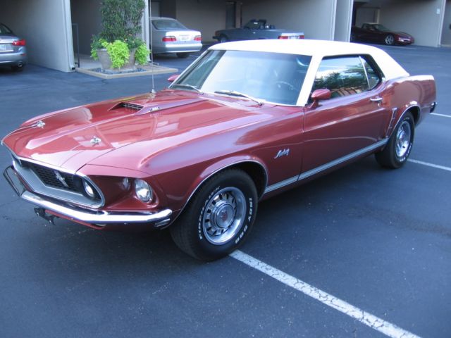 1969 Burgundy Ford Mustang Coupe