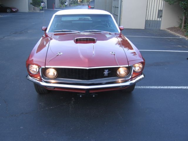1969 Burgundy Ford Mustang Coupe