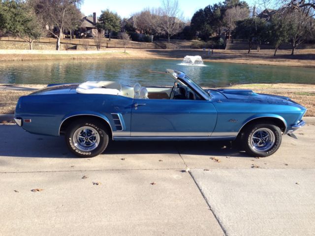 1969 Acapulco Blue Ford Mustang Convertible