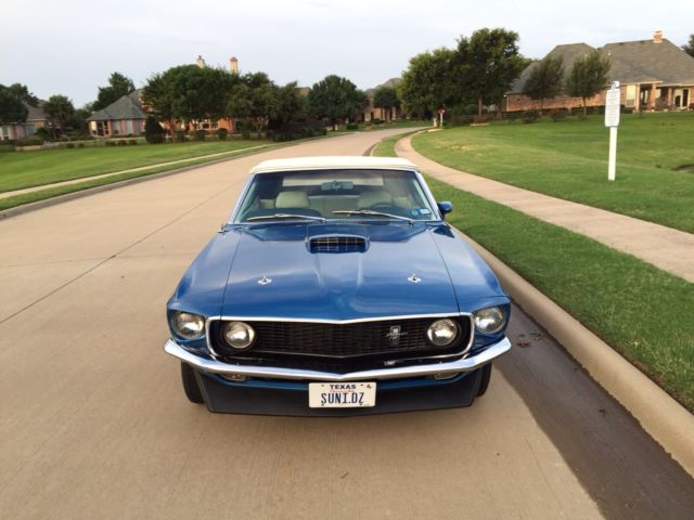 1969 Acapulco Blue Ford Mustang Convertible