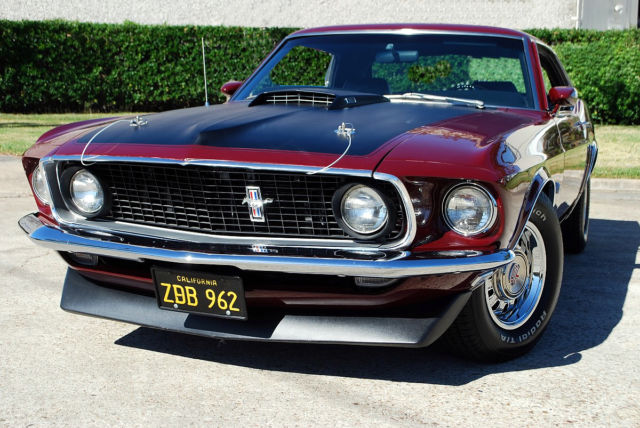 1969 Royal Maroon Ford Mustang Coupe
