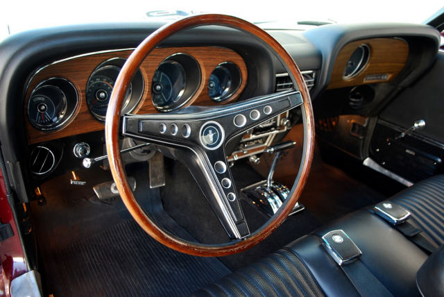 1969 Royal Maroon Ford Mustang Coupe