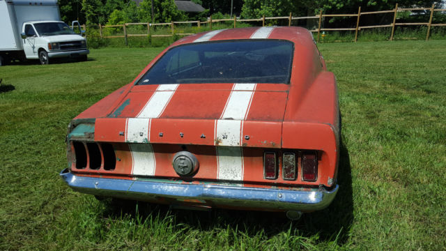 1969 Red Ford Mustang Fastback