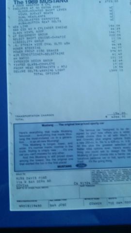 1969 Green Lime Ford Mustang Coupe