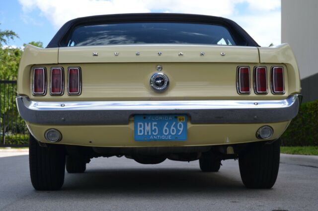 1969 Yellow Ford Mustang Coupe