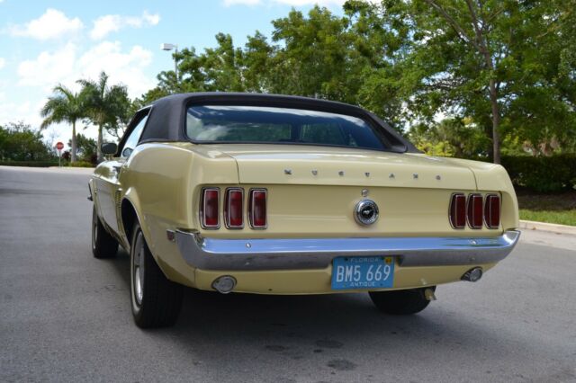 1969 Yellow Ford Mustang Coupe