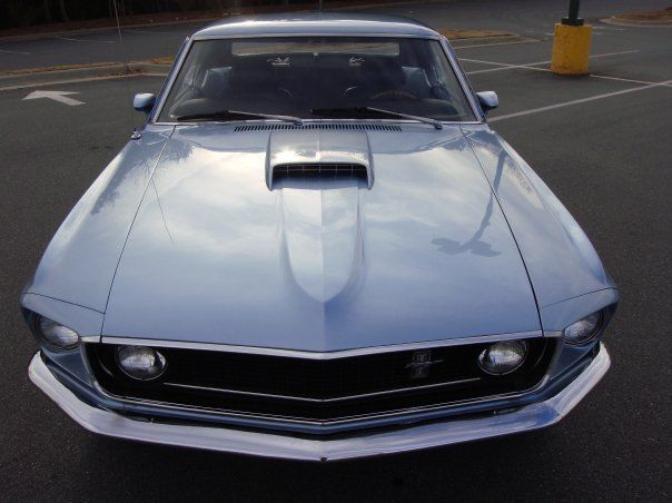 1969 Blue Ford Mustang Hardtop