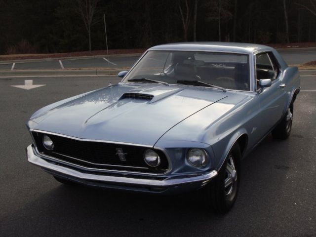 1969 Blue Ford Mustang Hardtop
