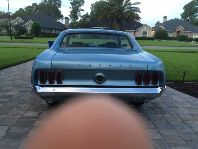 1969 Blue Ford Mustang Hardtop