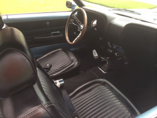 1969 Blue Ford Mustang Hardtop