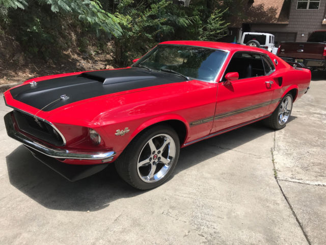 1969 Red Ford Mustang Coupe
