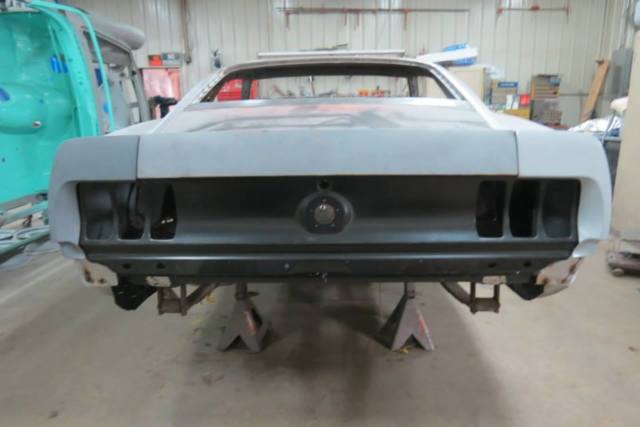 1969 Maroon Ford Mustang Fastback