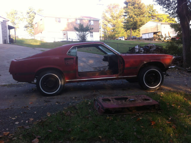 1969 Red Ford Mustang Fastback