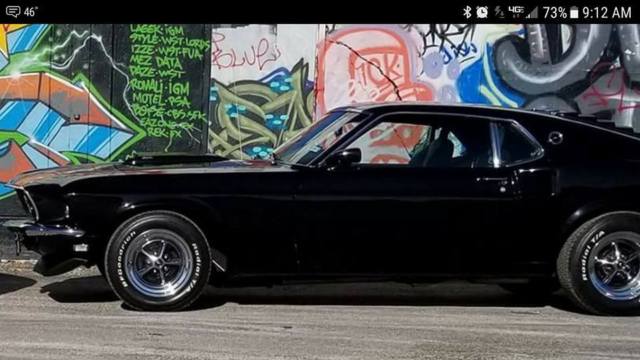 1969 Black Ford Mustang Fastback
