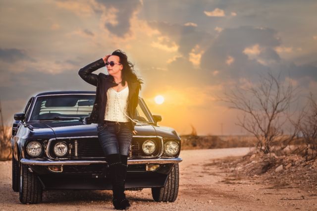1969 Black Ford Mustang Fastback
