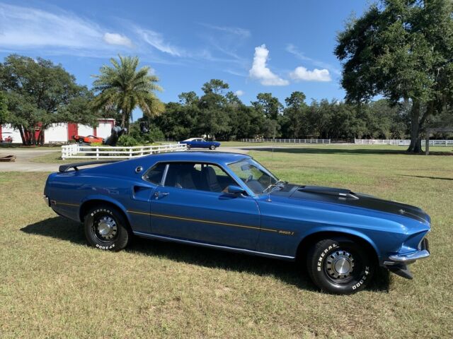 1969 Blue Ford Mustang Fastback