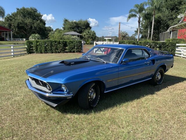 1969 Blue Ford Mustang Fastback