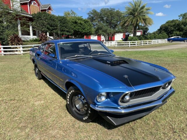 1969 Blue Ford Mustang Fastback