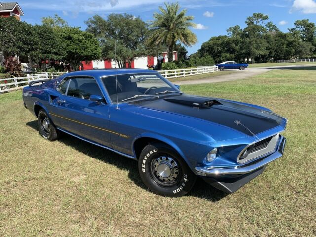 1969 Blue Ford Mustang Fastback