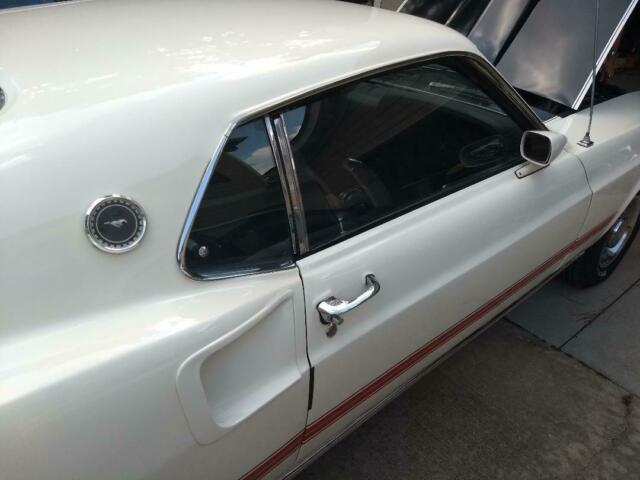 1969 White Ford Mustang Fastback