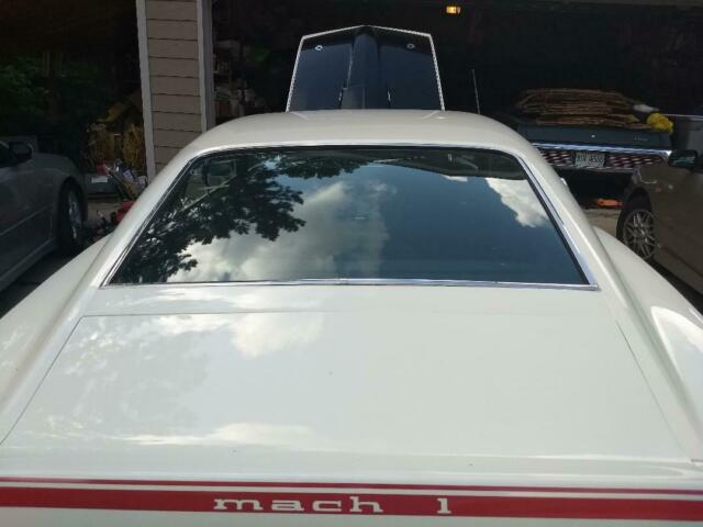 1969 White Ford Mustang Fastback