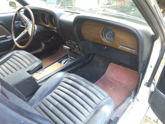 1969 White Ford Mustang Fastback