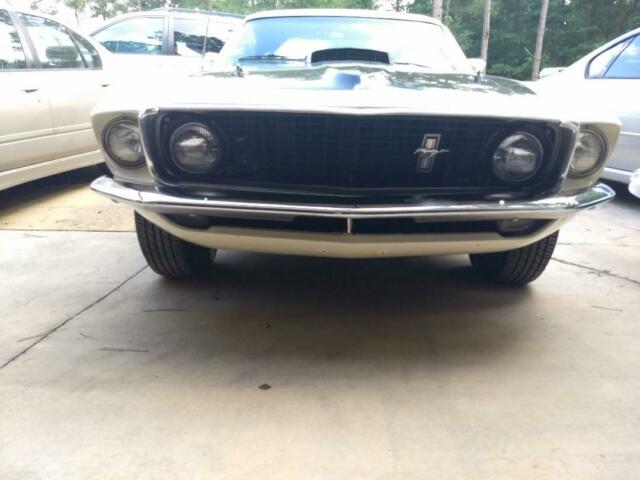 1969 White Ford Mustang Fastback