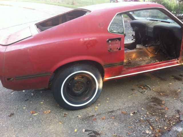 1969 Red Ford Mustang Fastback