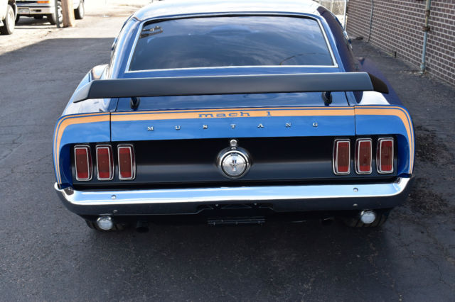 1969 Blue Ford Mustang Fastback