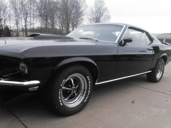 1969 Black Ford Mustang Fastback