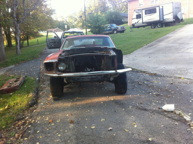1969 Red Ford Mustang Fastback